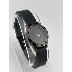 Women's Black Silicone Band‎ Watch 26mm Case- New Battery